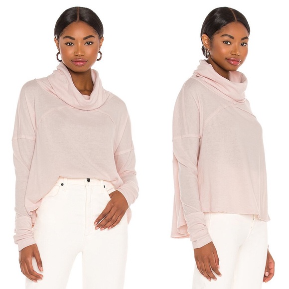 Free People Cozy Time Funnel Top Sz Medium NWT - Picture 1 of 7